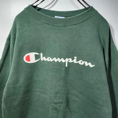 Champion スウェット トレーナー L 人気カラー ビッグロゴ 古着コーデ