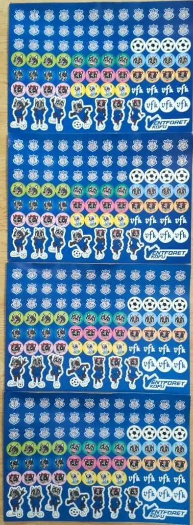 ヴァンフォーレ甲府 シール 4枚まとめ売り