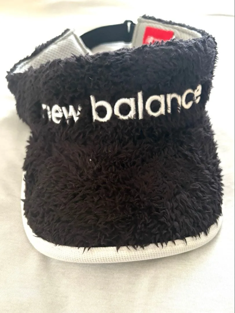【New Balance】フリースバイザー ブラック
