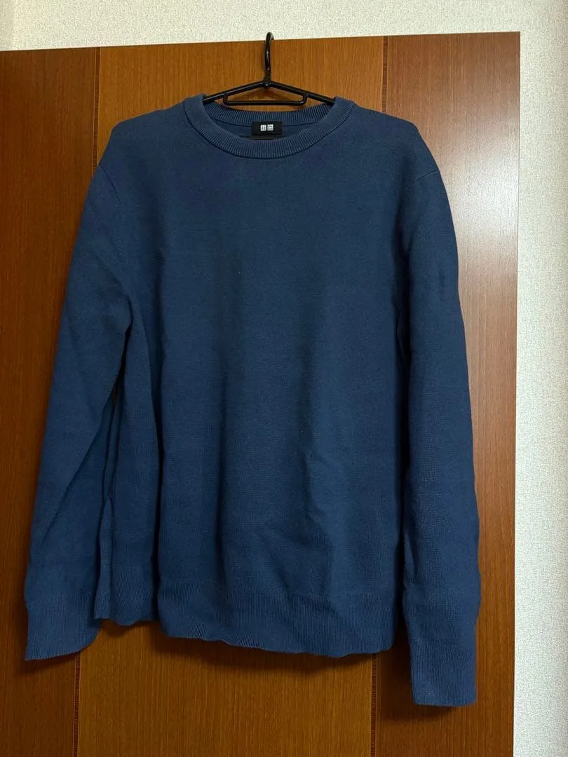 ◆◇UNIQLO クルーネックニット ネイビー S◇◆
