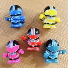 未来戦隊タイムレンジャー 指人形 ソフビ 5体セット 戦隊ヒーロー フィギュア