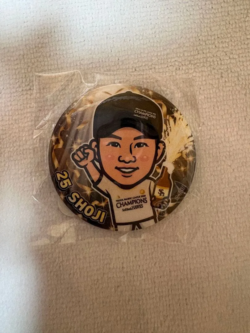 ホークス 若鷹ガチャ リーグ優勝 庄子雄大 缶バッジ
