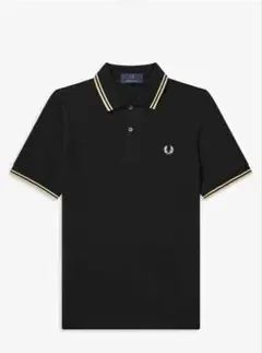美品FRED PERRY M12 BLACK/CHAMPAG