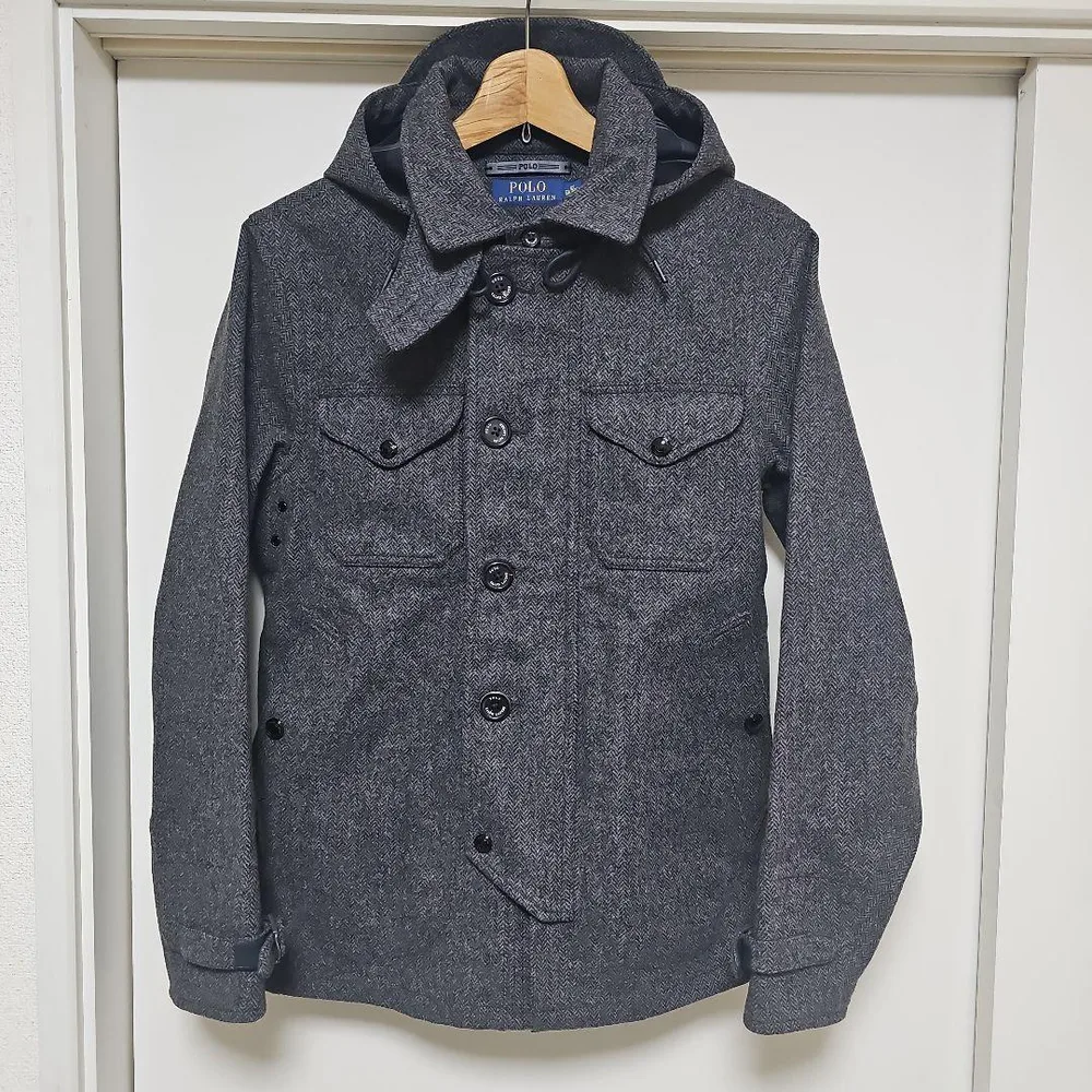 POLO RALPH LAUREN ヘリンボーン ウールジャケット XS