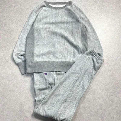 Champion リバースウィーブ スウェット パンツ セットアップ グレー