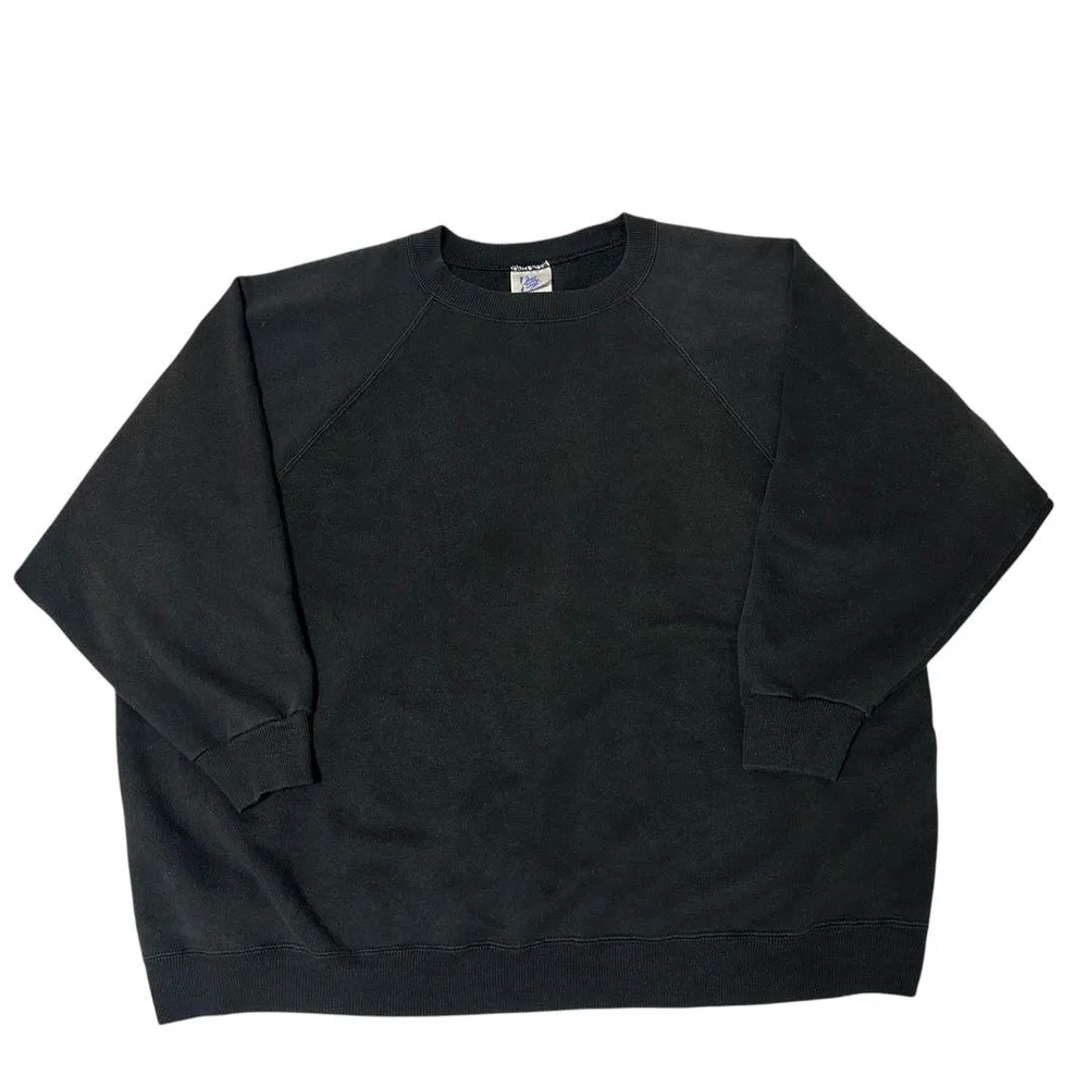 90s JUST MY SIZE 無地スウェット ブラック フェード ブランク