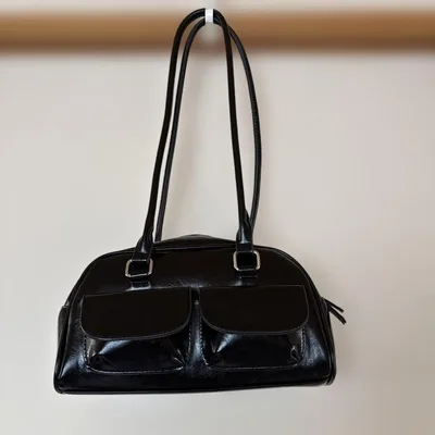 SHEIN 黒のボックス型ハンドバッグ