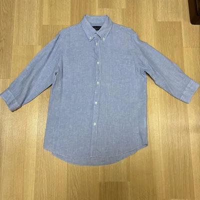 Journal Standard TRISECT メンズ リネンシャツ ブルー