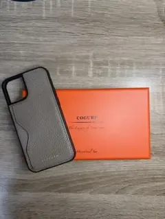 COGURE コグレ iPhone12Mini ケース 本革 グレージュ