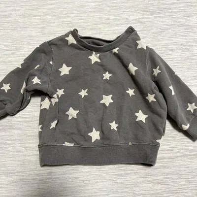 UNIQLO ベビー トレーナー 星柄 80cm ユニクロ グレー 子供