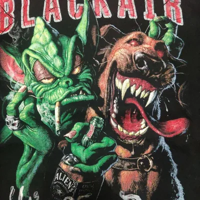 BLACKAIR ロンT ブラックエアー ストリート y2k グランジ