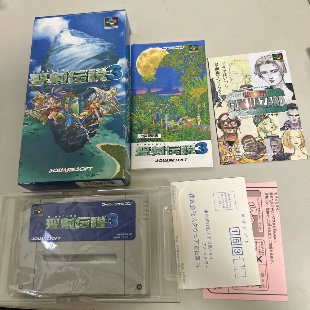 Seiken Densetsu 3 พร้อมคำอธิบายในกล่อง