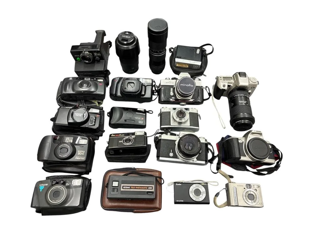 【値下げ】フィルムカメラ デジカメ 16点 レンズ カメラ用品 動作未確認