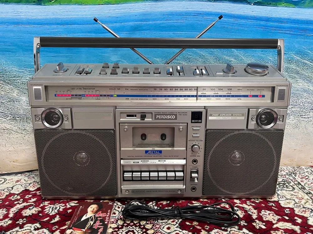日立高級ステレオ ラジカセTRK-8290 パディスコ メンテナンス済み中古美品