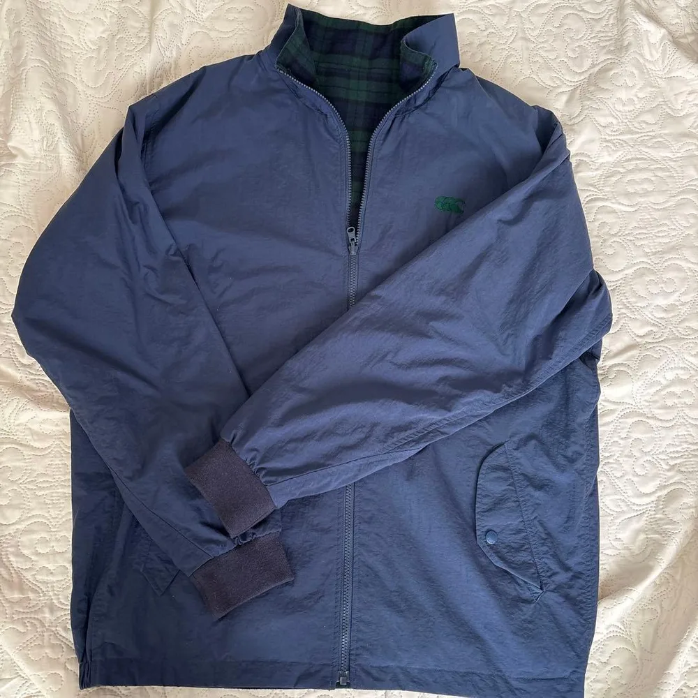 Canterbury リバーシブル ブルゾン ネイビー チェック