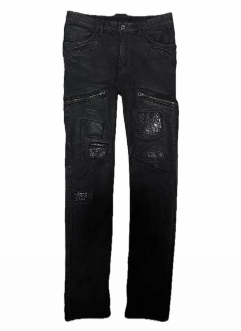 lgb coating crocodile cross denim