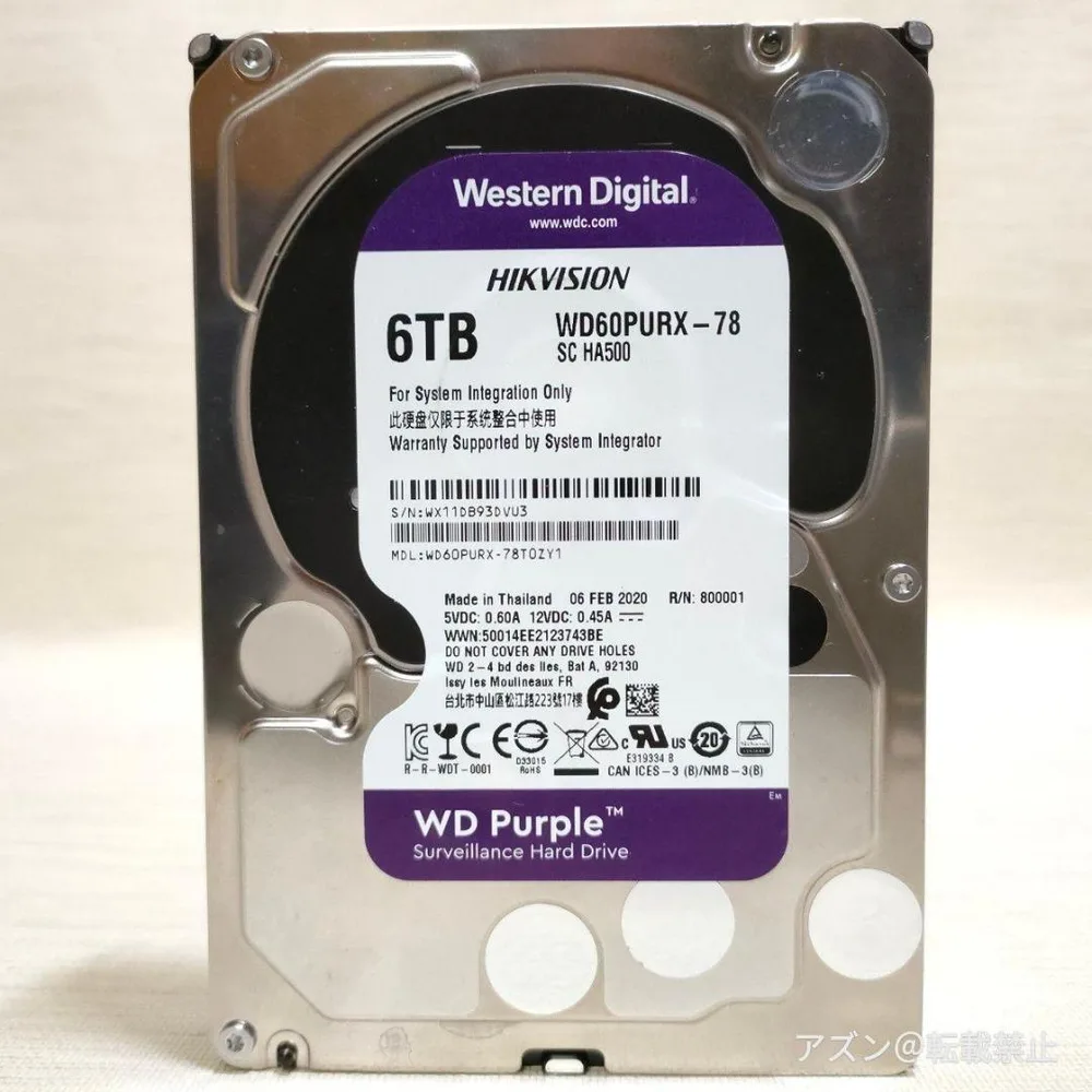 HDD 6TB WD Purple WD60PURX IntelliPower