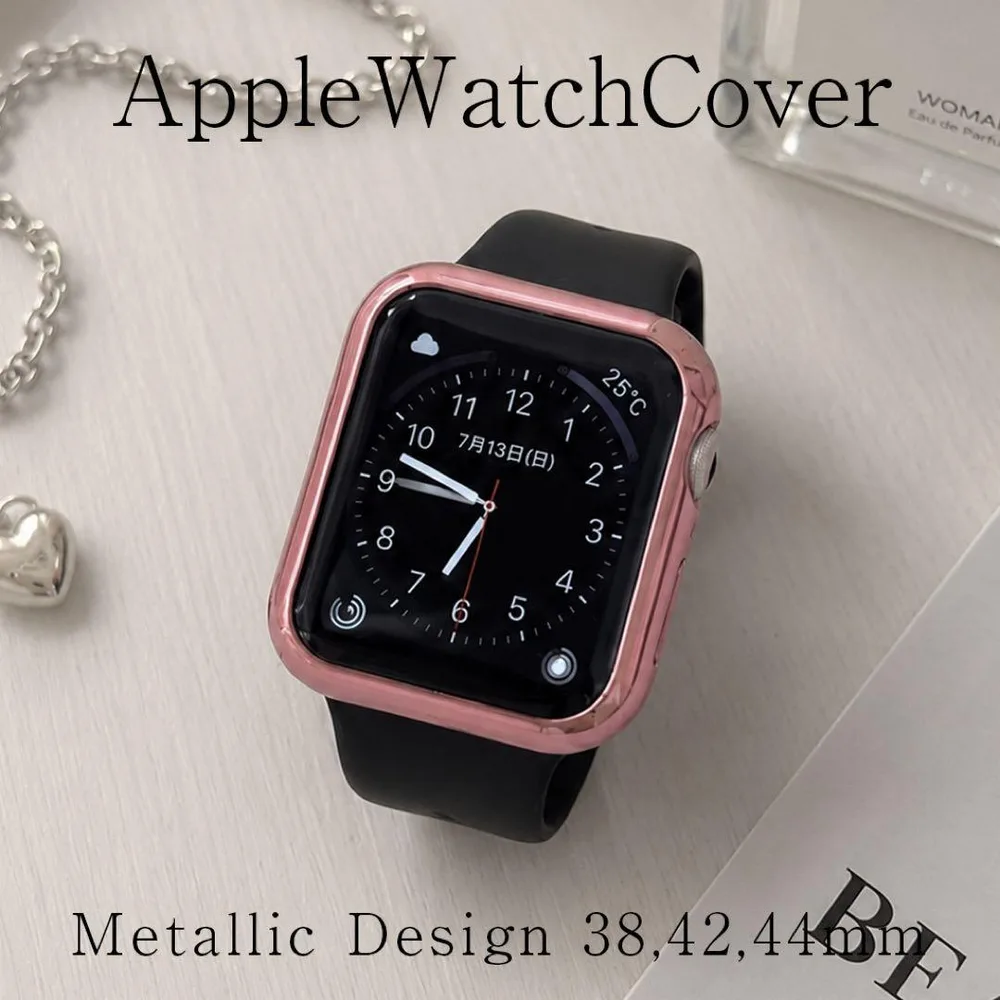 applewatch38mm カバー アップルウォッチカバー ピンク シリコン