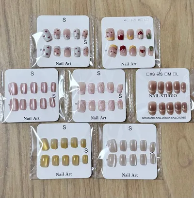 【T45】現品 ネイルチップ まとめ売り 7点 Sサイズ