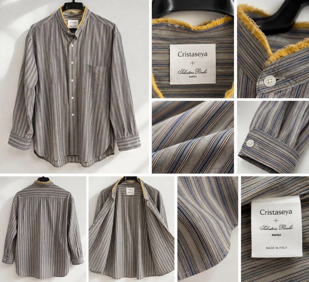 Cristaseya × Salvatore Piccolo ストライプシャツ