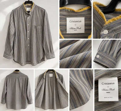 Cristaseya × Salvatore Piccolo ストライプシャツ