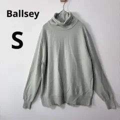 美品 Ballsey ボールジィ S タートルネック ニット ライトグリーン