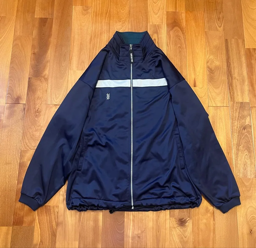 【極美品】90s ミズノ スーパースター トラックジャケット O 紺 日本製