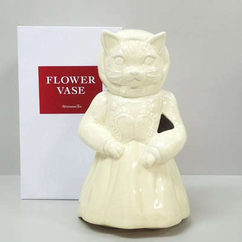 168 未使用 アフタヌーンティー 猫型フラワーベース 花瓶 ナタリー・レテ