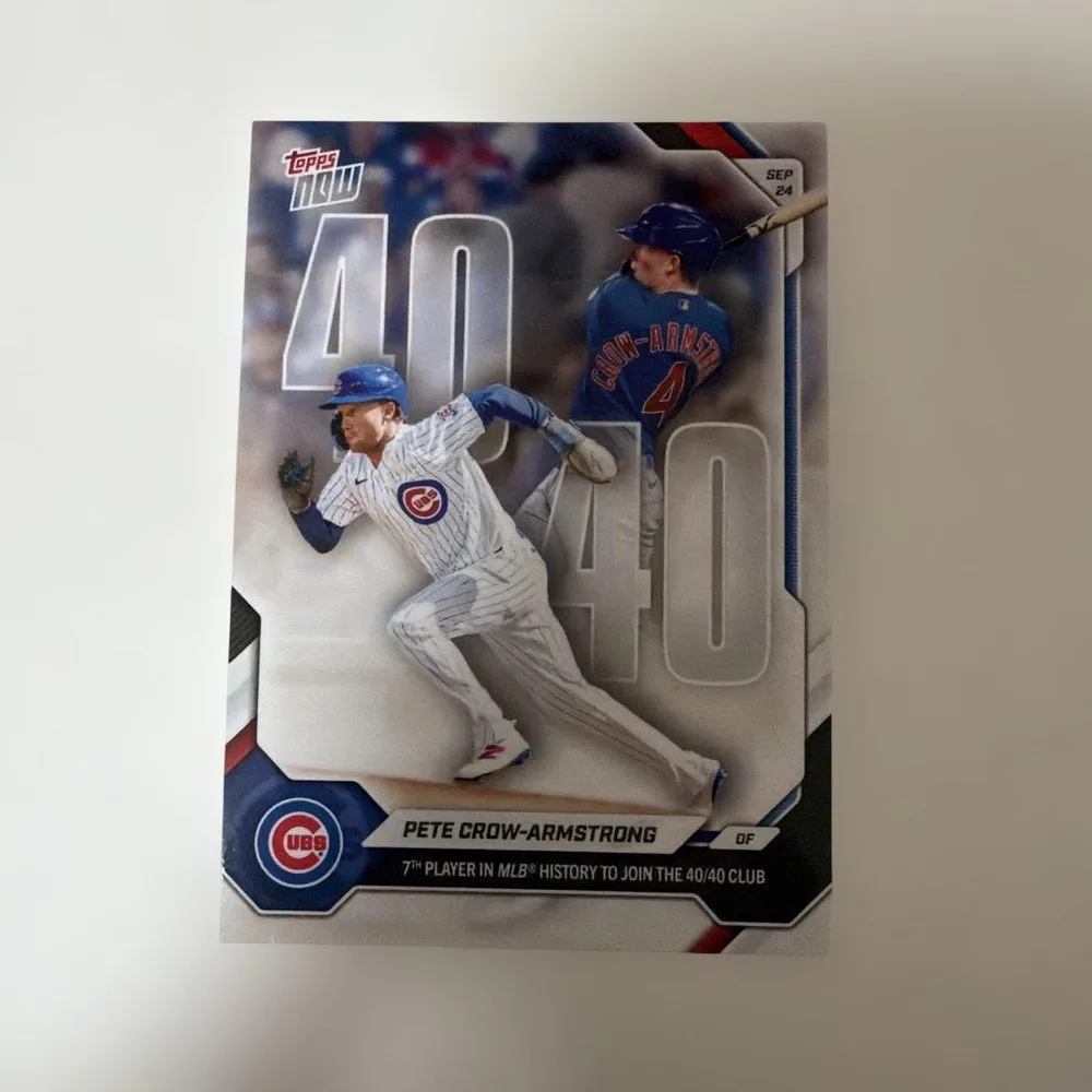 Topps Now Pete Crow-Armstrong 記念カード