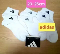 ②23-25cm アディダス adidas レディース ソックス 3足組