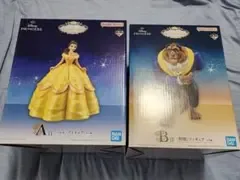 新品未開封 一番くじ ディズニープリンセス A賞 B賞 フィギュア 2点セット