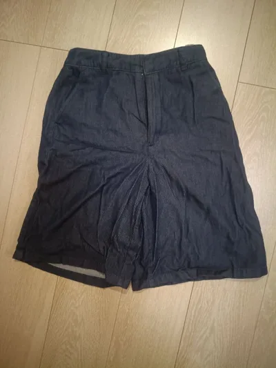 GU デニムハーフパンツ ネイビー S