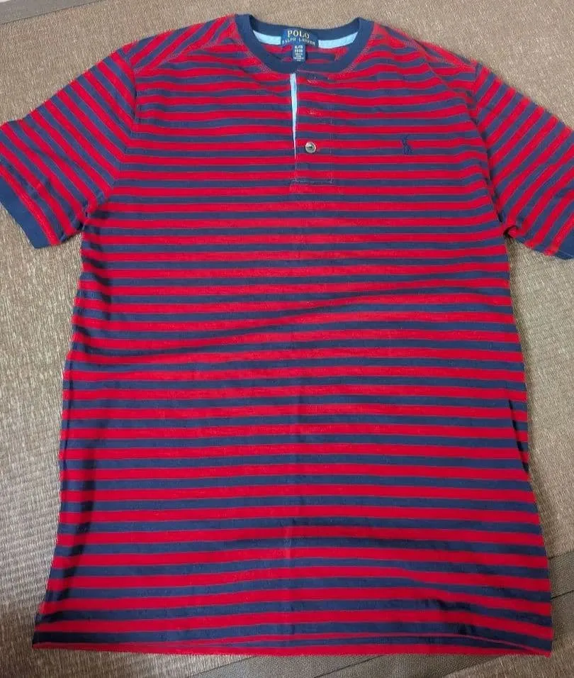 Polo Ralph Lauren ヘンリーネック ボーダー Tシャツ