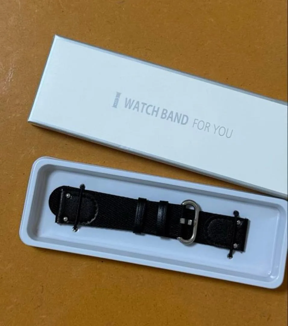 Etsbaocy 18mm スマートウォッチ バンド 黒 新品