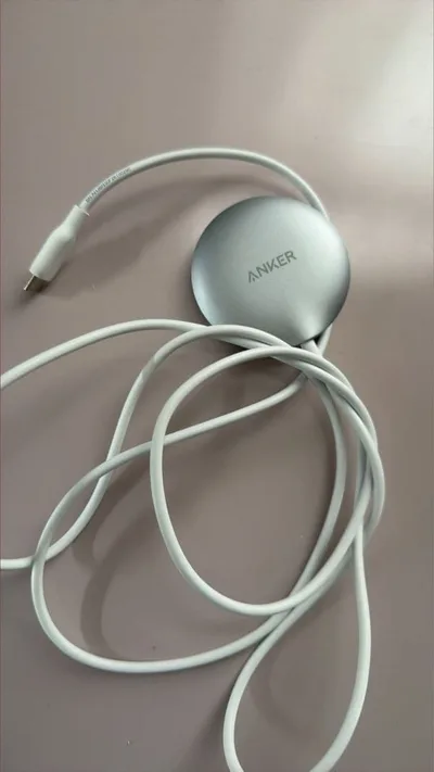 Ankerアンカーマグネット式 ワイヤレス充電パッドUSB-Cケーブル一体型