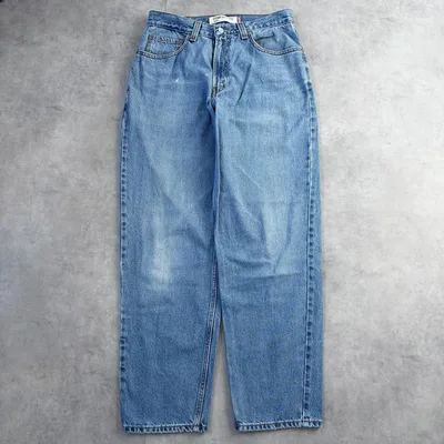 リーバイス560 Levis W32 バレル 青 古着 ワイドデニム 23009