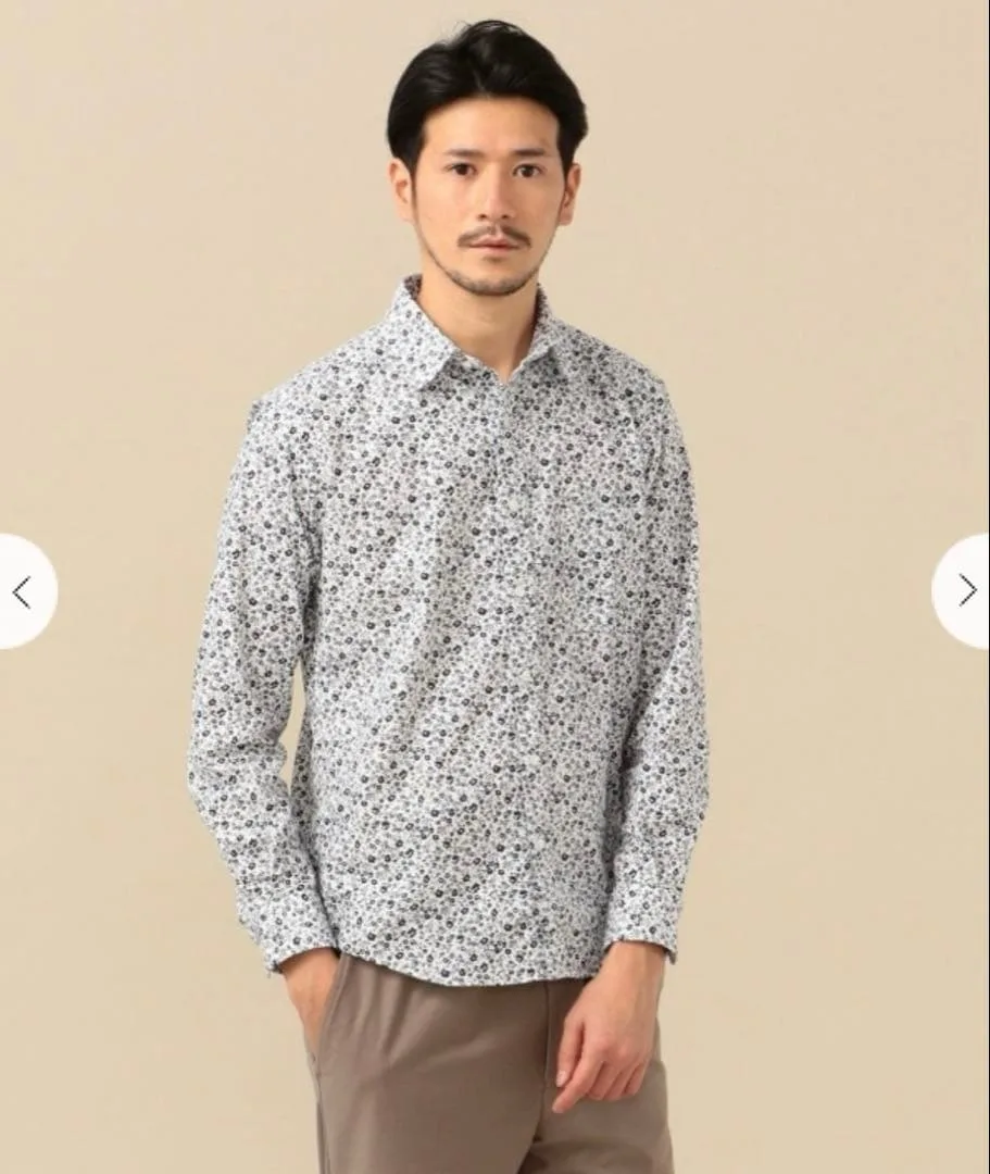 SHIPS 花柄シャツ 長袖