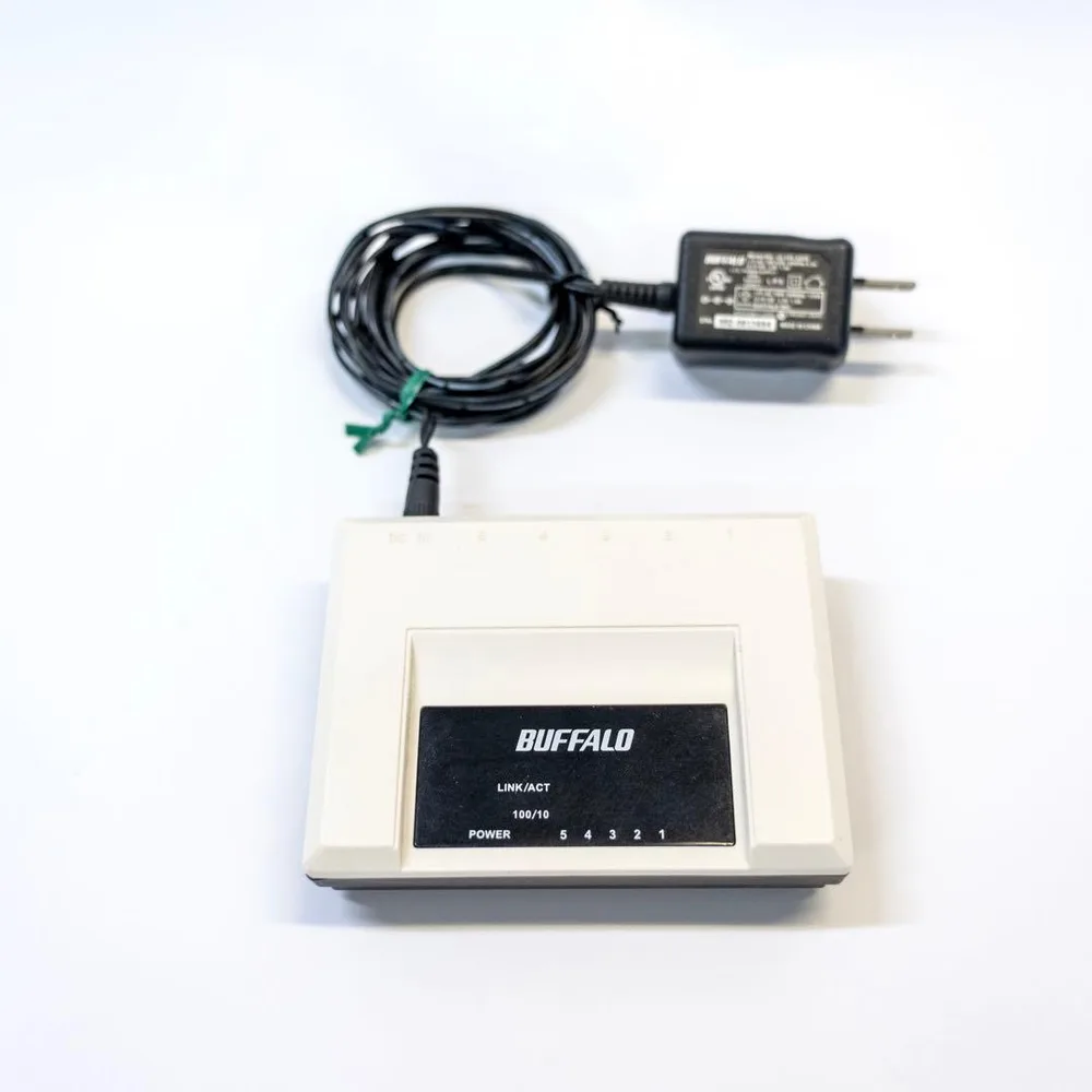 【中古】BUFFALO LSW-TX-5EP スイッチングハブ 5ポート