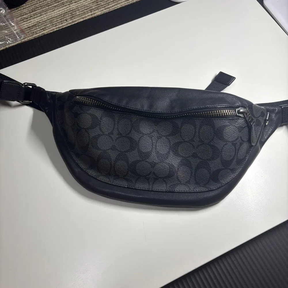 コーチ COACH ボディバッグ レザー シグネチャー 78777 ブラック