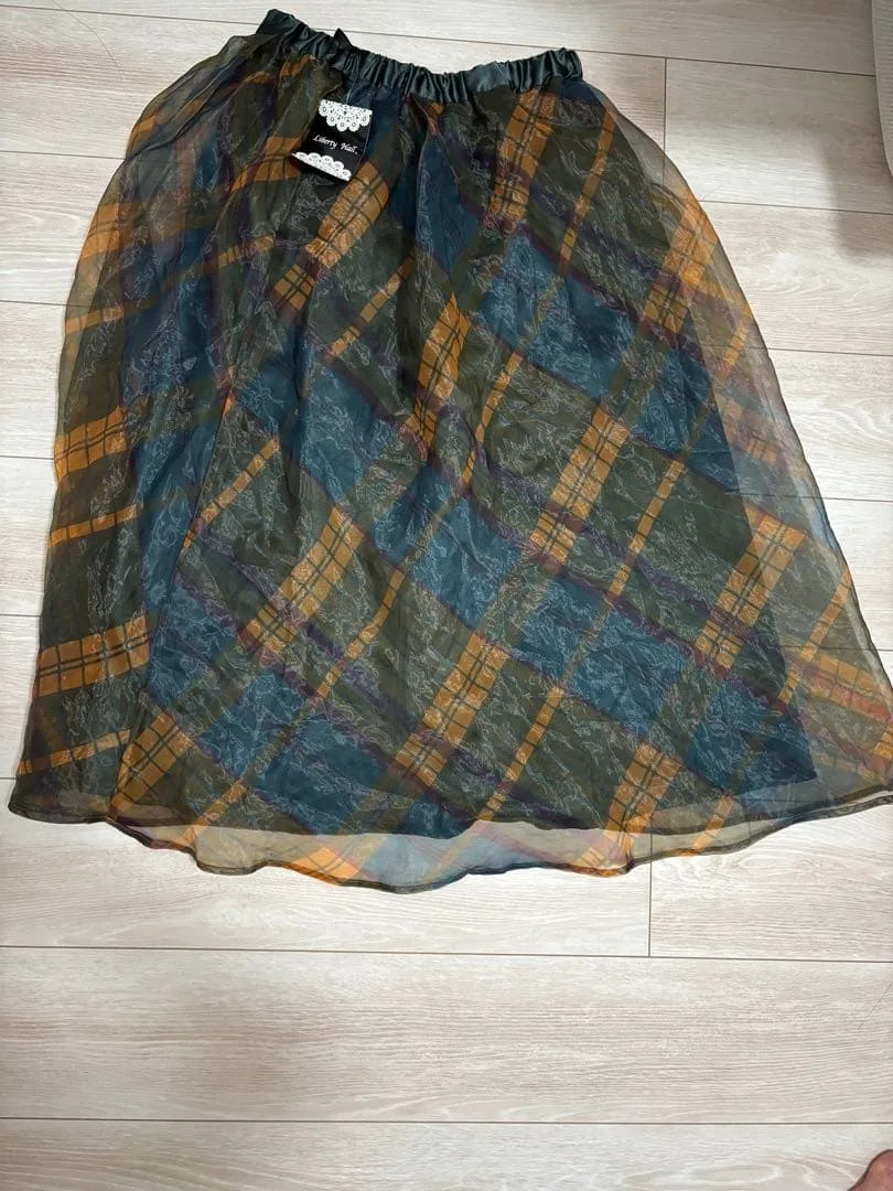Liberty Hall チェック柄 ロングスカート L