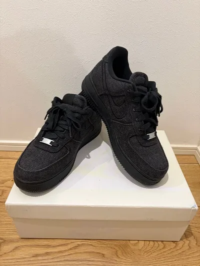 NIKE エアフォース1 ブラックデニム 25.5cm
