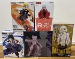 最新フィギュア 5点セット ナルト サスケ 犬夜叉 ミュウツー 鈴屋什造
