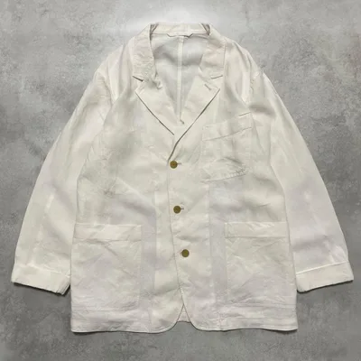 Paul Smith ポールスミス 現行 ジャケット 麻 リネン 白 Lサイズ