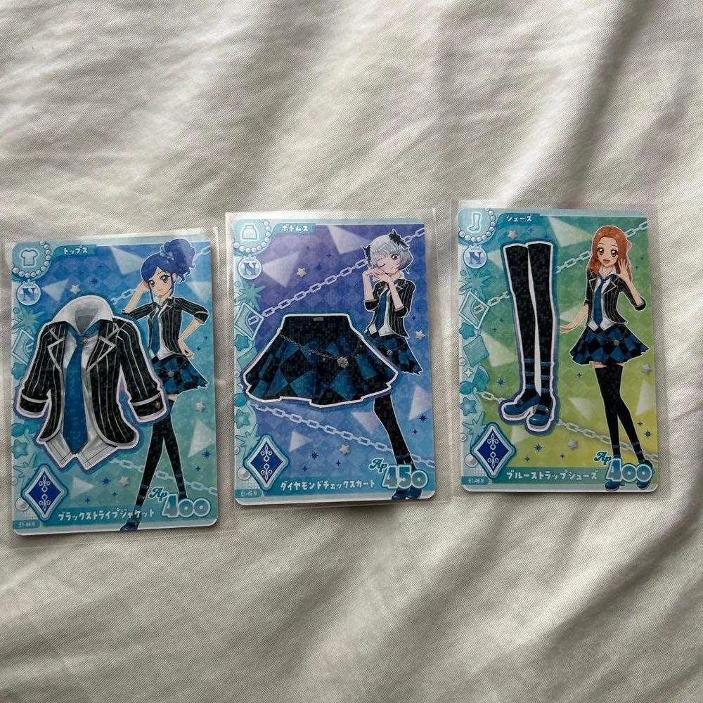 アイカツ ブラックストライプ コーデ 3枚セット