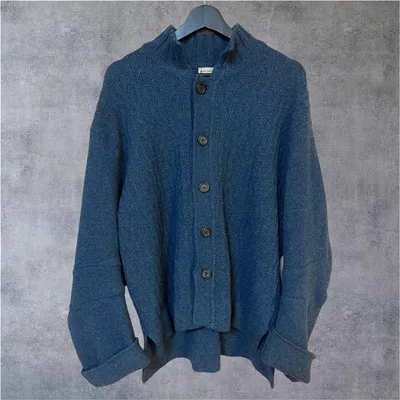 DRIES VAN NOTEN ダークブルーカーディガン ニット