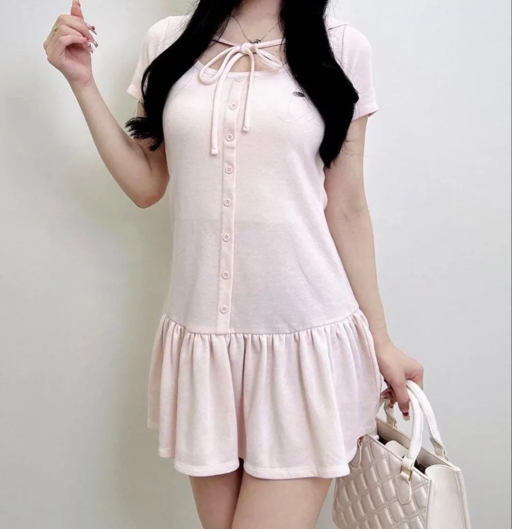 ราคาสุดท้าย INGNI เสื้อสเวตเตอร์มีฮู้ด มินิเดรส สีชมพู