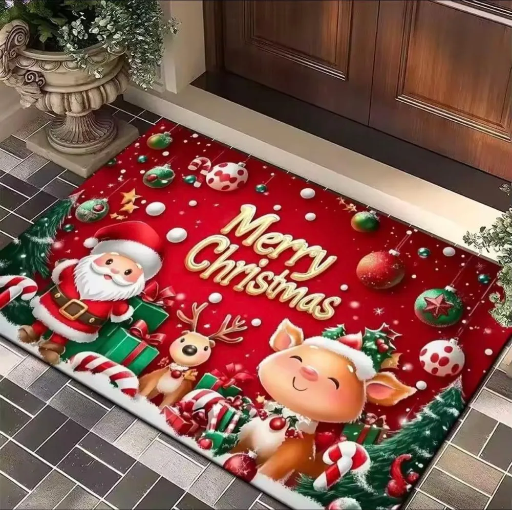 クリスマス 玄関マット インテリア