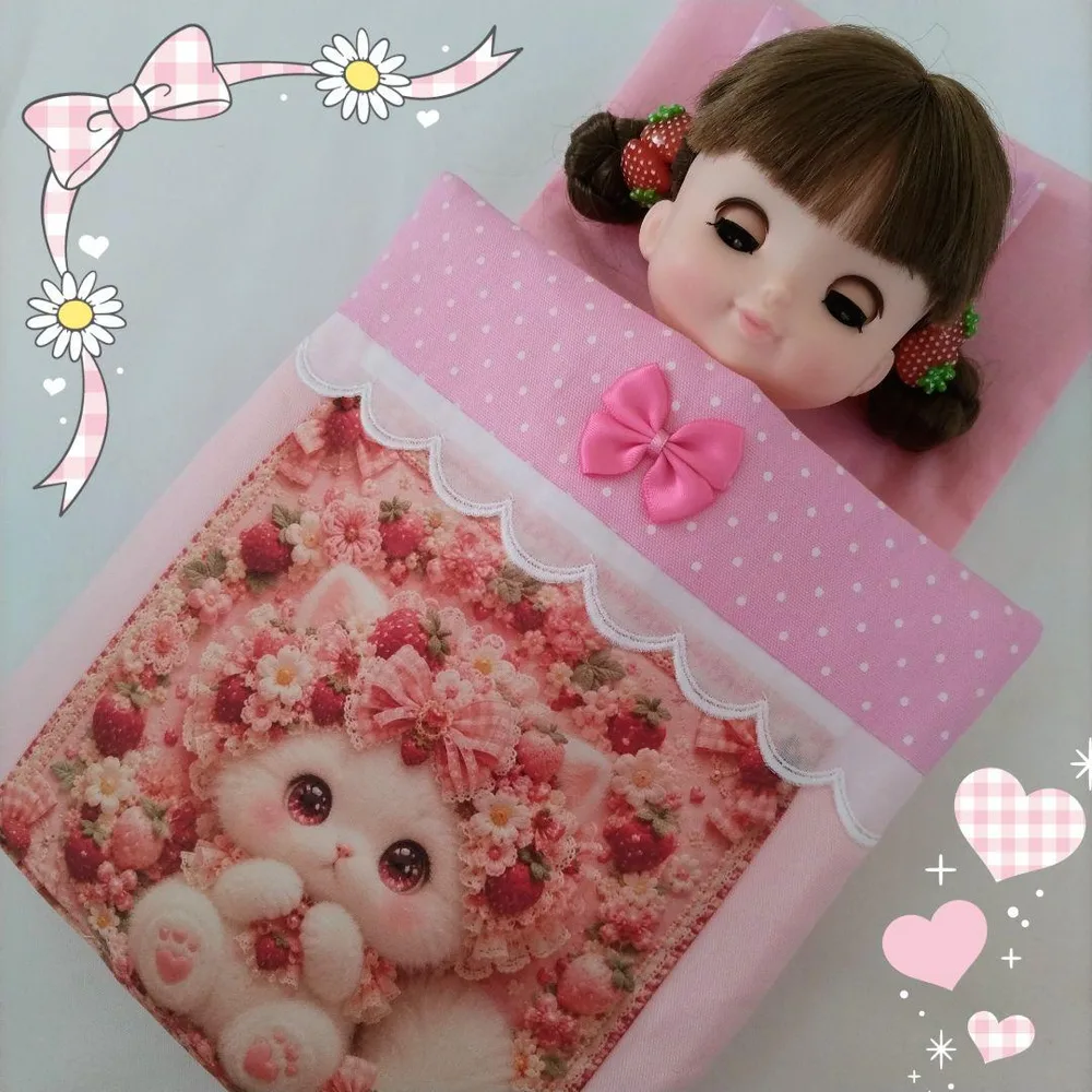 お布団 こねこ♡いちご ソランちゃん メルちゃん ソランちゃん おままごと