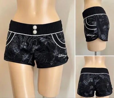 値下げBillabong レディース ボードショーツ ブラック 花柄ビラボン