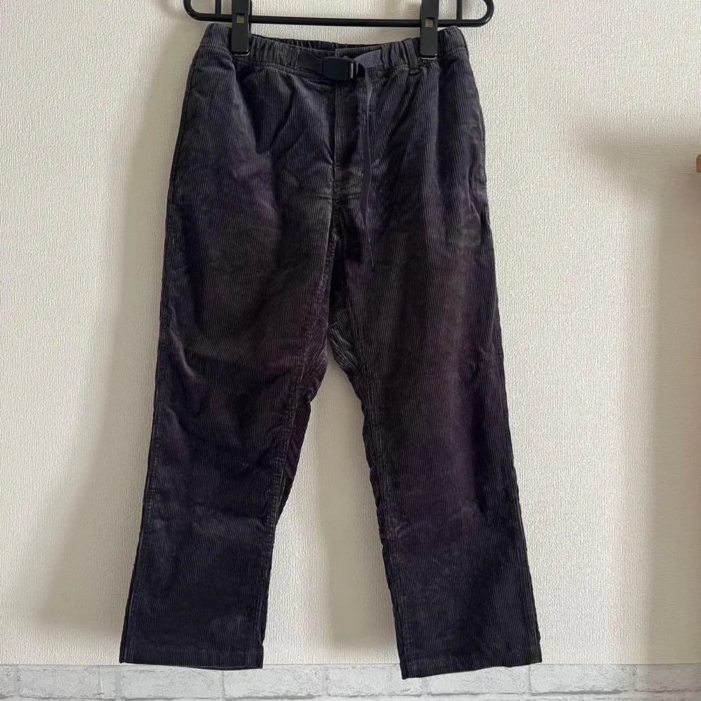 GRAMICCI コーデュロイパンツ ダークグレー9分丈